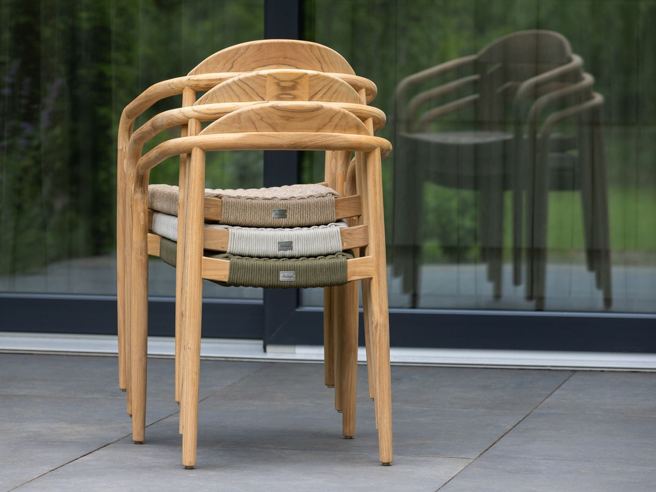 Bellagio Berbaro/Bruca 220 cm Gartenmöbel-Set 7-teilig Stapelbar Braun  Rabatt: 19 %