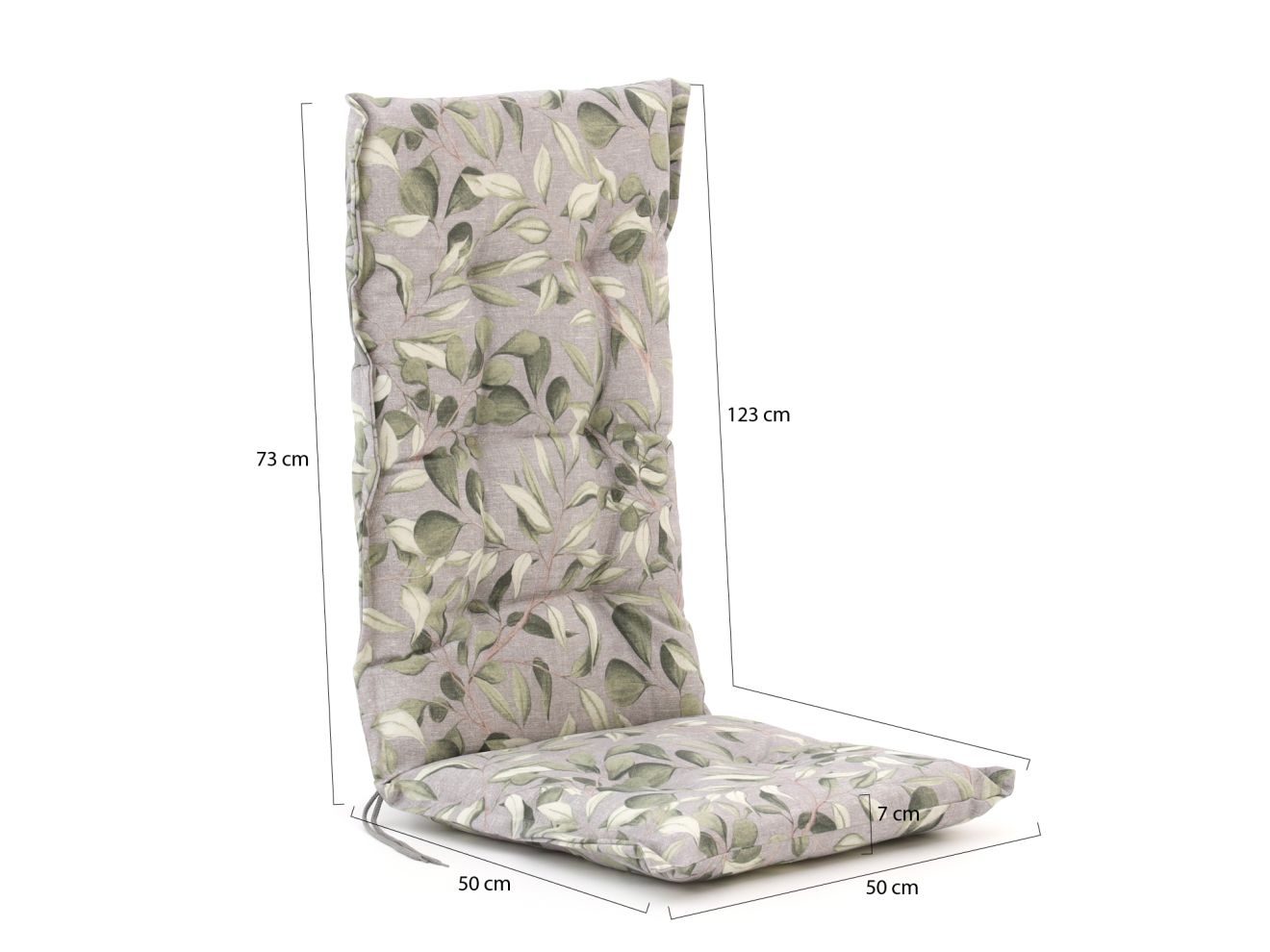 Madison Hochlehner dick 123x50 cm Grau 1...