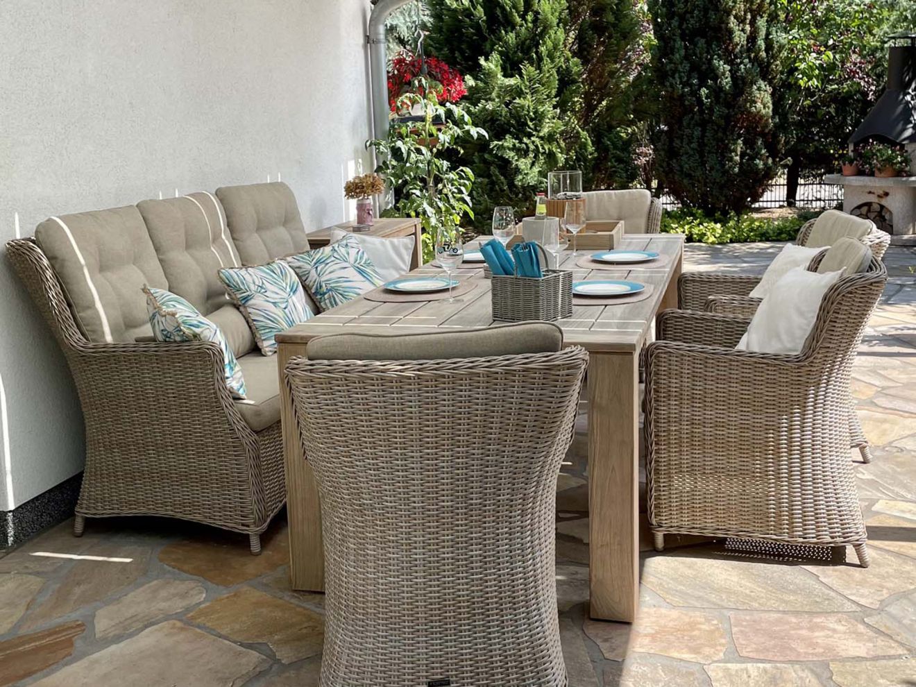 Intenso Milano Gartensofa 193 cm Taupe 1...