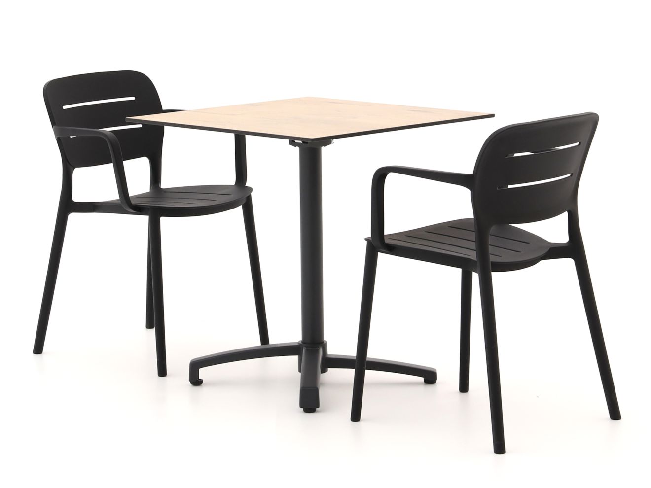 Forza Pazzia/Canzo 70 cm Gartenmöbel-Set 3-teilig stapelbar