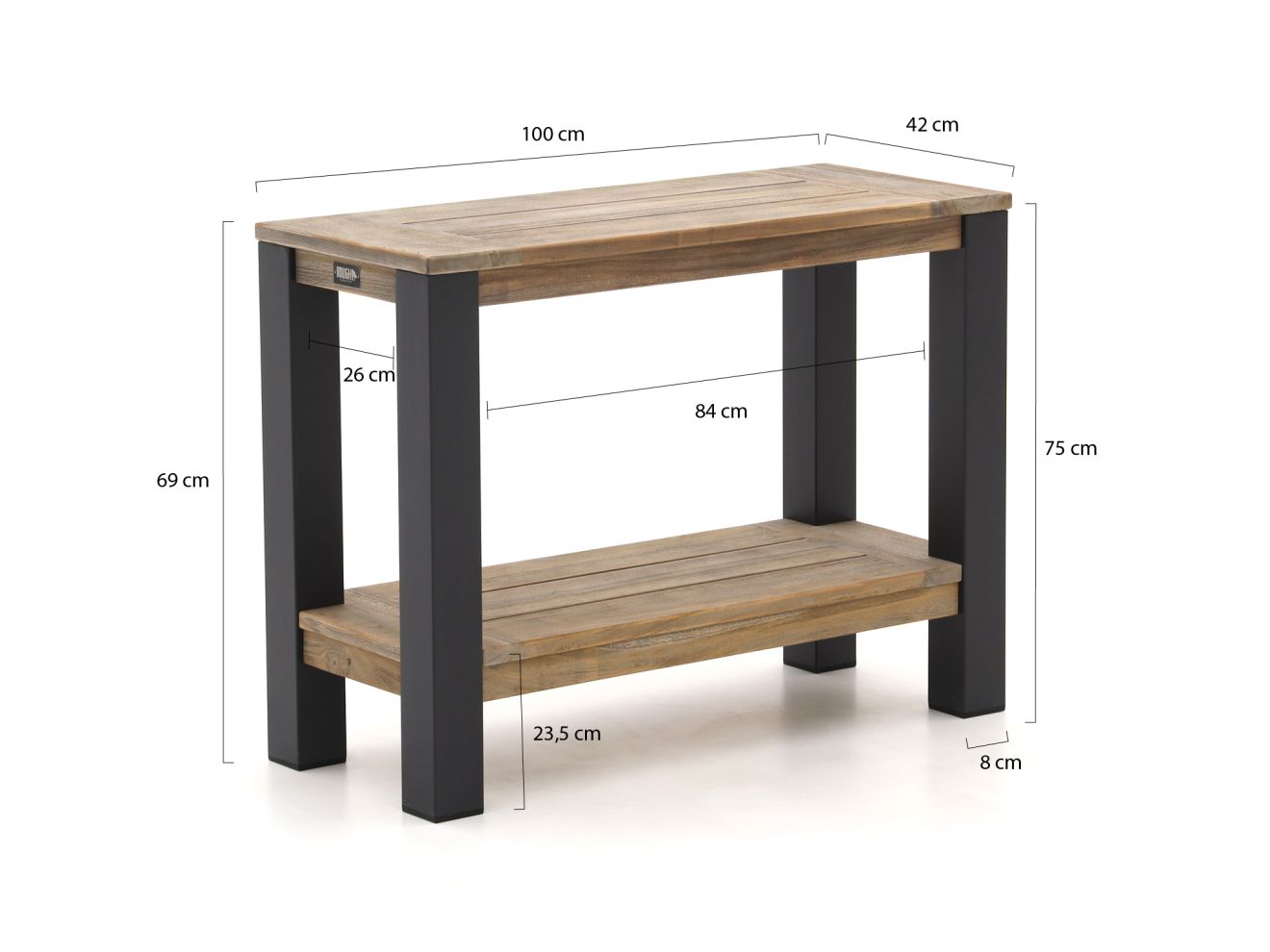 ROUGH-X Konsolentisch Outdoor 100x42x75 cm günstig online kaufen