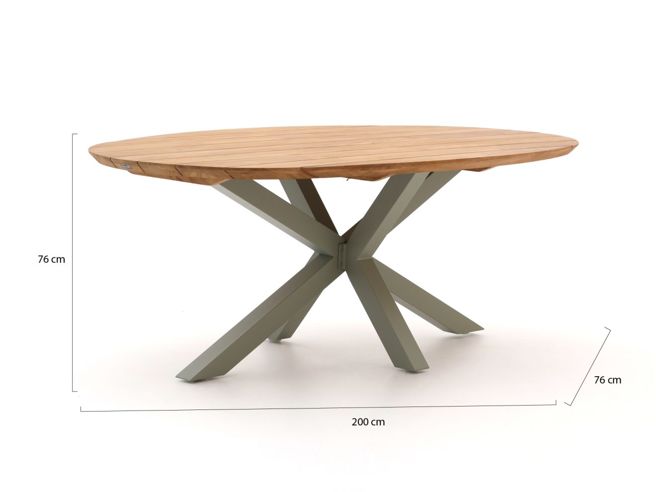 Hartman Sophie Studio/San Sebastian 200 cm Gartenmöbel-Set 5-teilig Grün