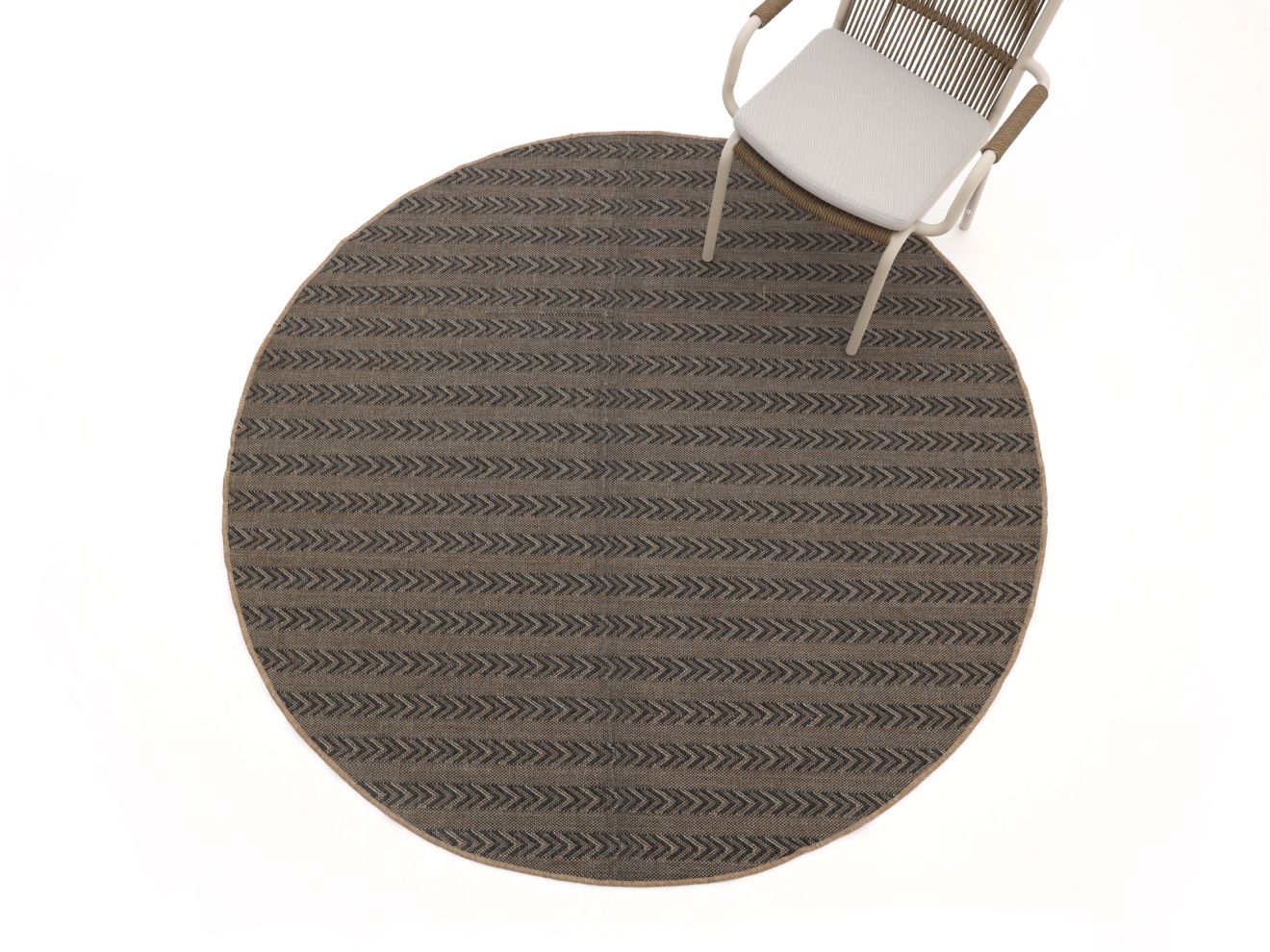 Rodrigo Outdoor Teppich ø 200 cm Grau 200cm Rabatt: 59 %