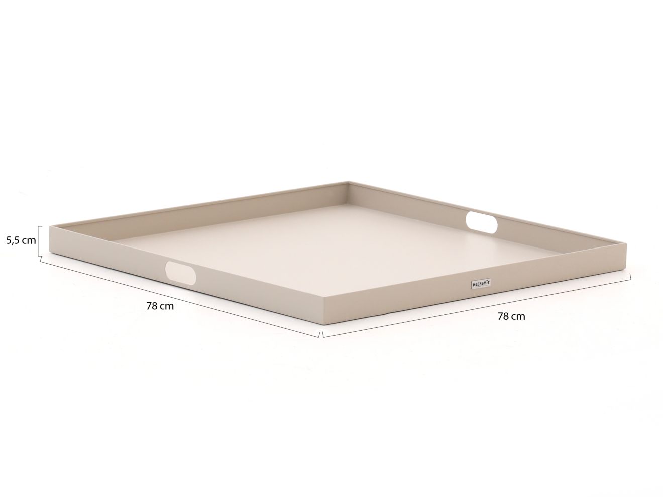 Manifesto Tablett 78x78 cm Taupe  Rabatt...