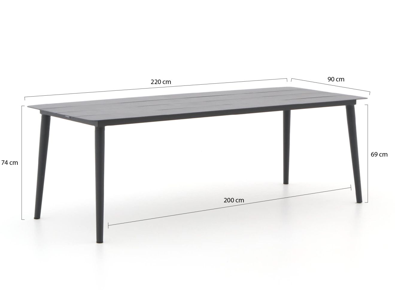 Manifesto Sora Gartentisch 220x90x74 cm günstig online kaufen