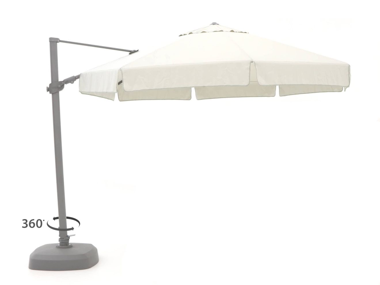 Shadowline Miami Ampelschirm ø 350 cm Weiß 350cm Rabatt: 20 %