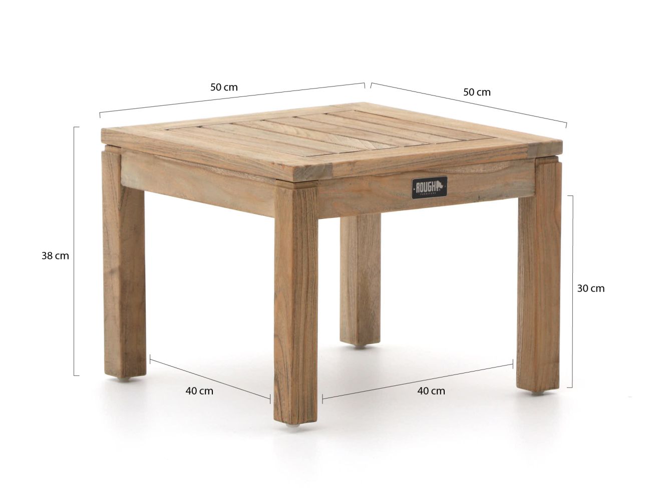 ROUGH-S Beistelltisch Outdoor 50x50x38 cm