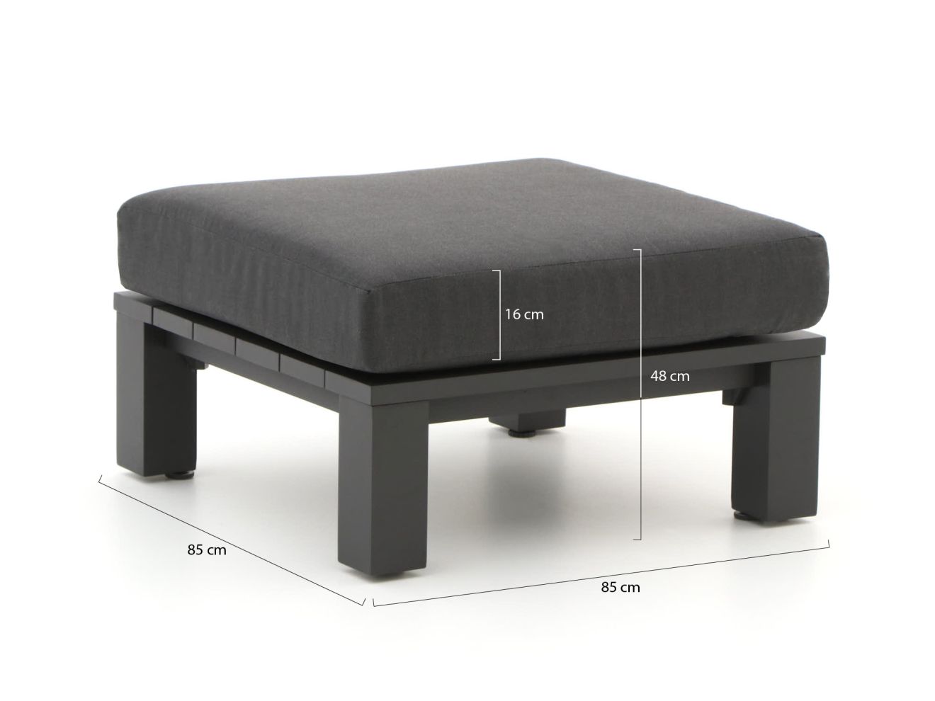 Bellagio Campazzo Gartenhocker 85x85x30 cm günstig online kaufen