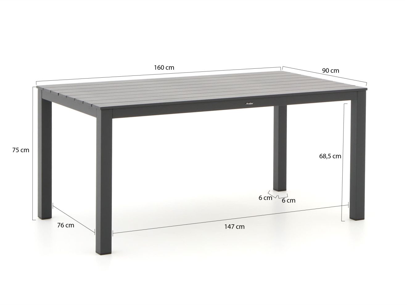 Bellagio Cino/Menzano 160 cm Gartenmöbel-Set 5-teilig stapelbar günstig online kaufen