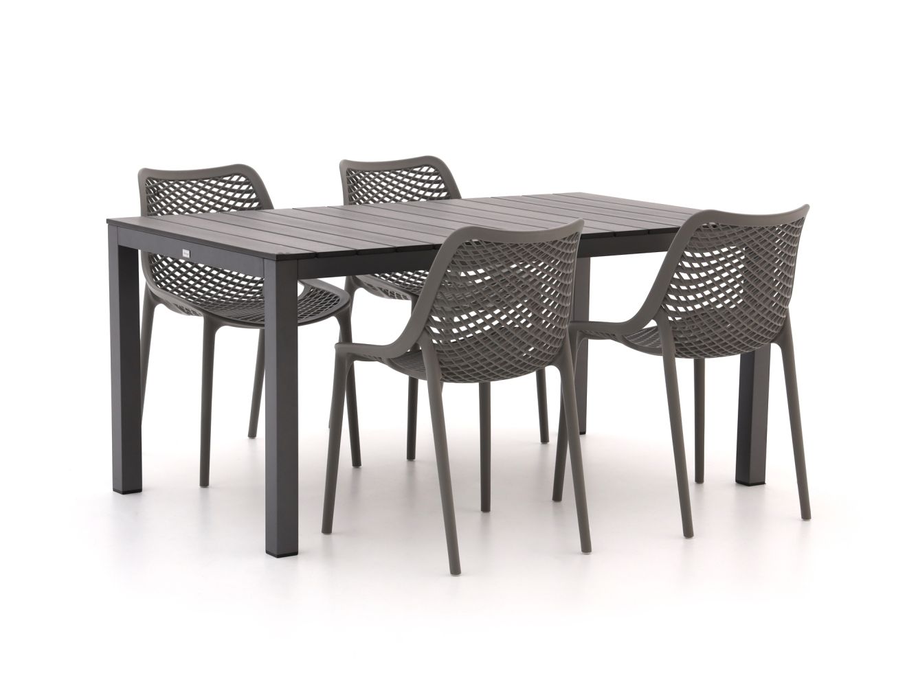 Forza Ripi/Fidenza 160 cm Gartenmöbel-Set 5-teilig stapelbar günstig online kaufen