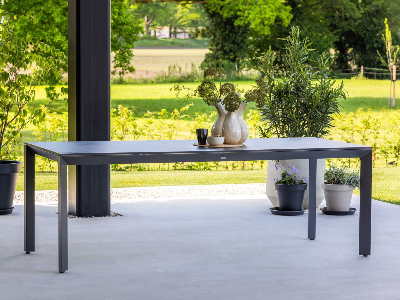 Manifesto Villongo/Sestino 220 cm Gartenmöbel-Set 7-teilig stapelbar günstig online kaufen
