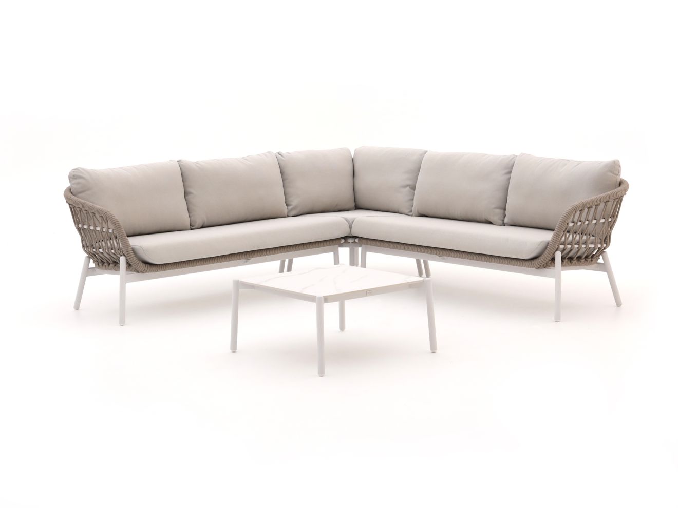 Bellagio Cupello Ecklounge-Set 4-teilig Weiß 255x255cm Rabatt: 28 %