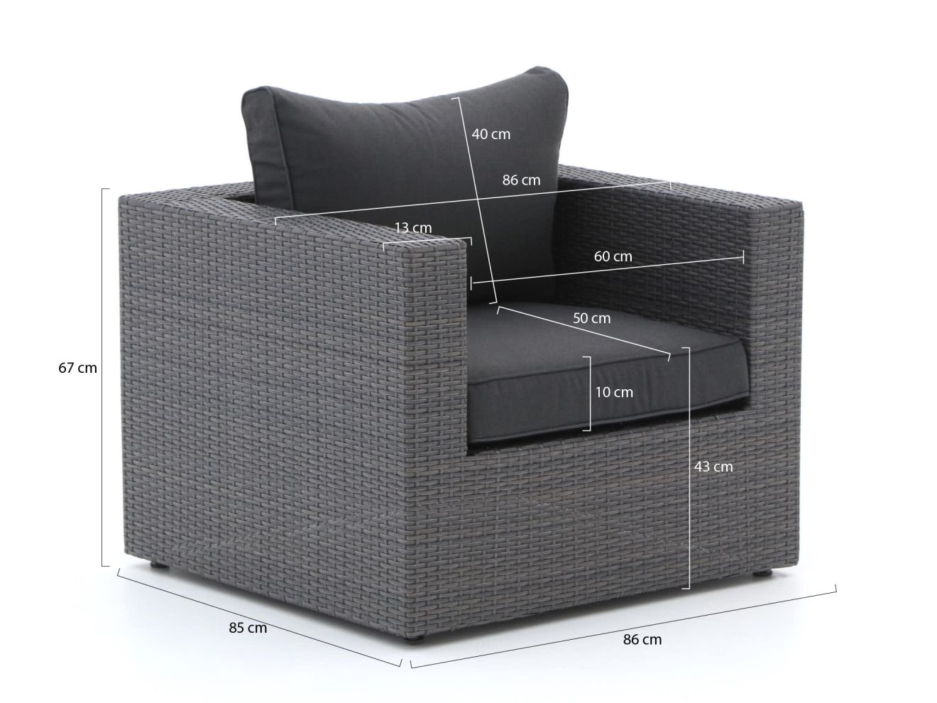 Forza Barolo/ROUGH-L Sessel Lounge-Set 5...