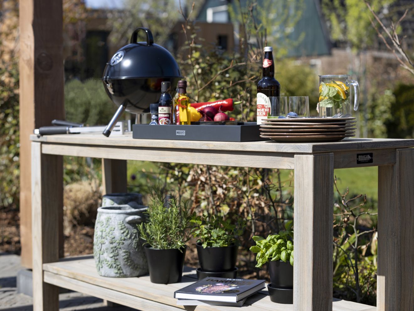 ROUGH-X Konsolentisch Outdoor 170x42x75 cm Braun  Rabatt: 20 %