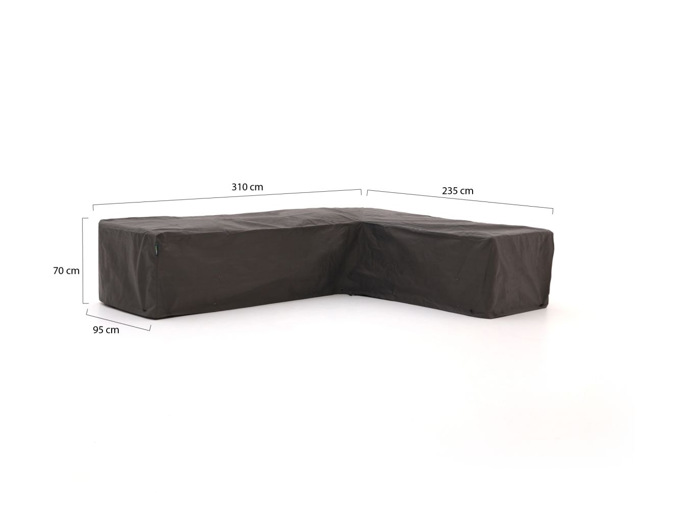 Kees Smit Gartenmöbelabdeckung Ecklounge-Set 310x95/235x95x70 cm günstig online kaufen