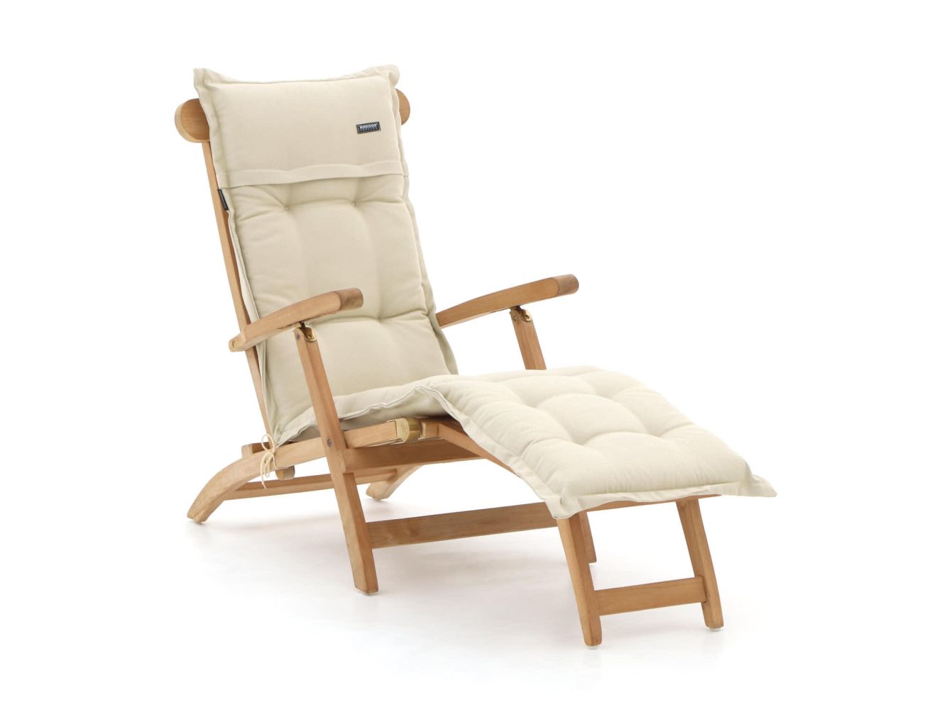 Madison Deckchair Auflage 200x50 cm Weiß 200x50cm