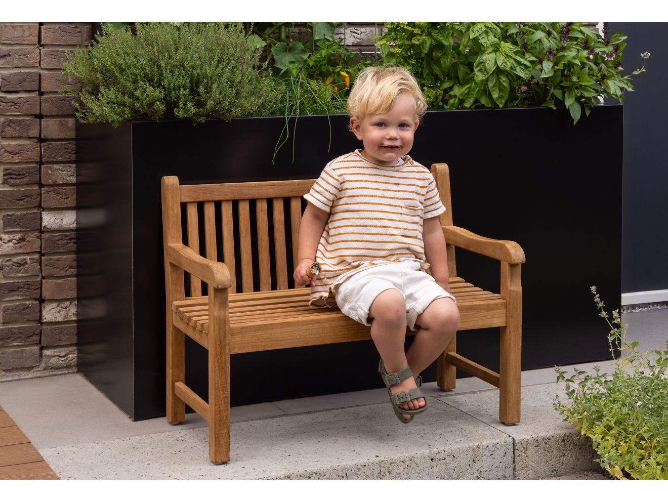 Kinder Gartenbank 75x40x56 cm Braun 75x40cm Rabatt: 19 %