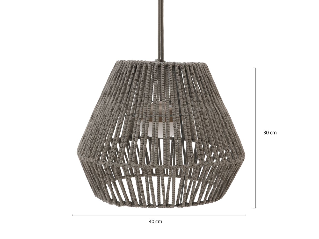 New Garden Conta LED-Hängeleuchte aufladbar dimmbar ø 40 cm (h: 30 cm) günstig online kaufen