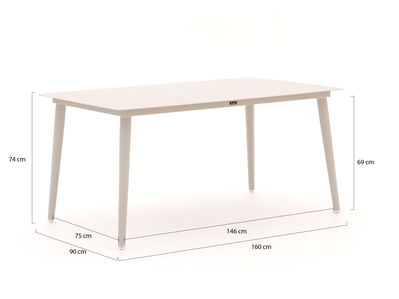 Manifesto Sora Gartentisch 160x90x74 cm günstig online kaufen