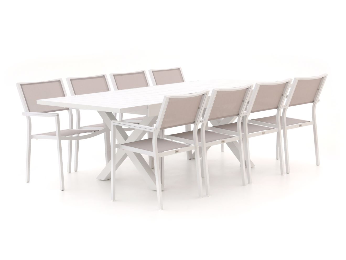 Bellagio Roma/Pavello 180 cm Gartenmöbel-Set 9-delig ausziehbar günstig online kaufen