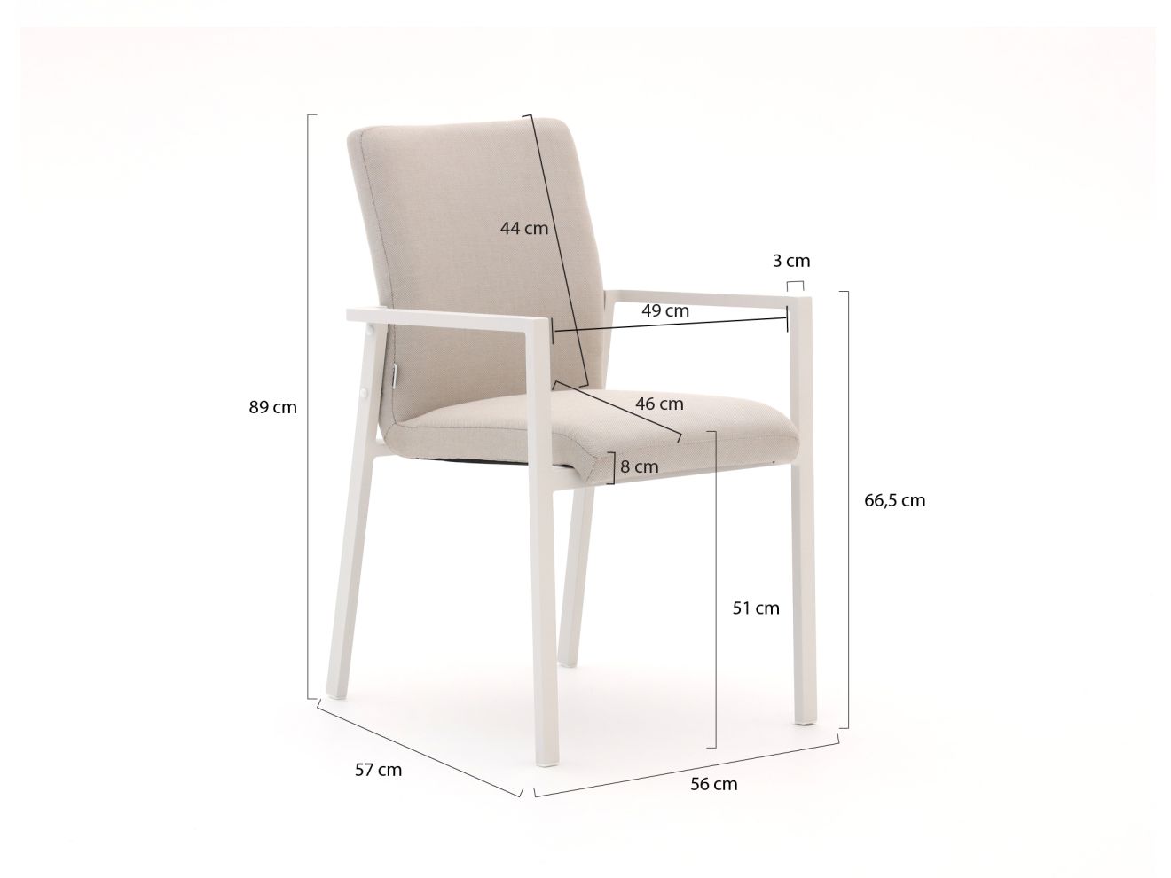 Il Tempo Cetona/La Fonte 220 cm Gartenmöbel-Set 7-teilig stapelbar günstig online kaufen
