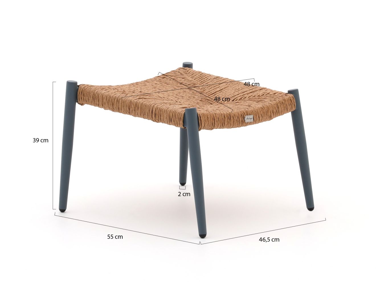 Bellagio Cino Balkonmöbel-Set 4-teilig stapelbar Blau  Rabatt: 19 %