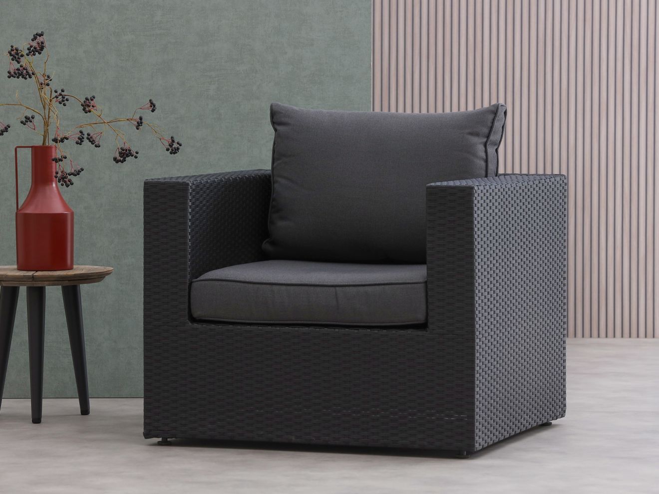 Forza Barolo Gartensessel Schwarz  Rabat...