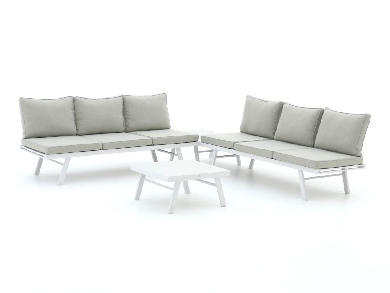 Forza Vadena Ecklounge-Set 4-teilig verstellbar Weiß 270x270cm Rabatt: 22 %