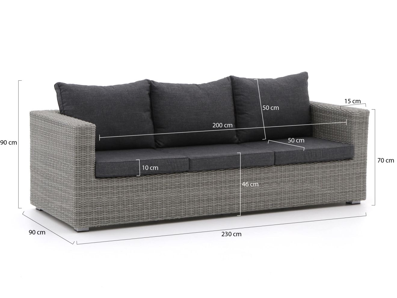 Intenso Carpino Loungesofa für 3 Person... Intenso Carpino Loungesofa für 3 Person...