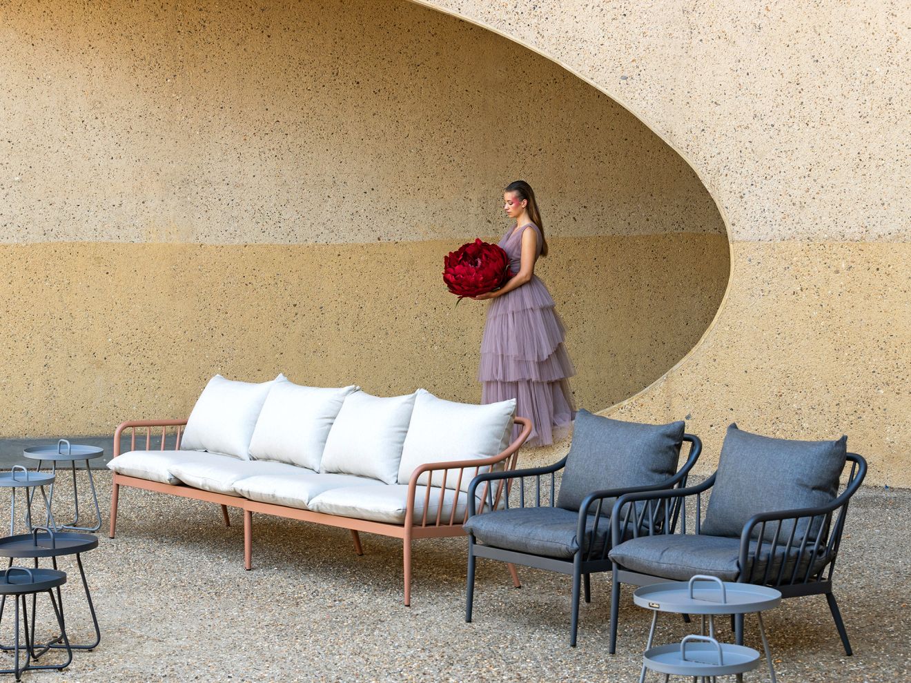 Manifesto Celante Gartensessel Grau  Rab...