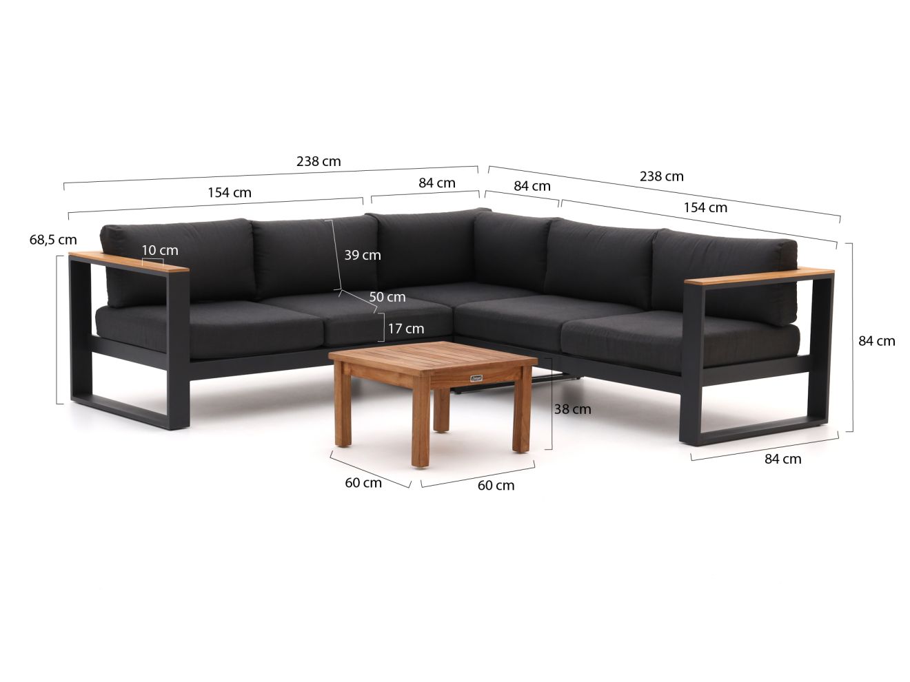 Bellagio Sorani/Wales Ecklounge -Set 4-t...