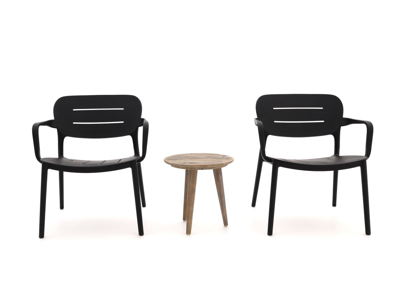 Forza Pazzia/ROUGH-K Balkonmöbel-Set 3-...