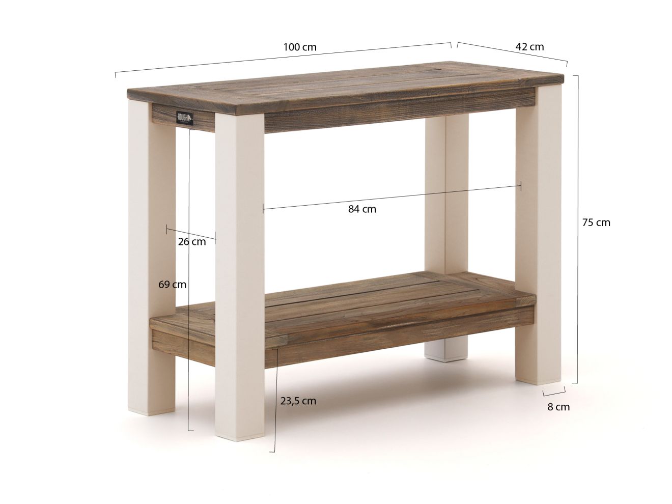 ROUGH-X Konsolentisch Outdoor 100x42x75 cm günstig online kaufen