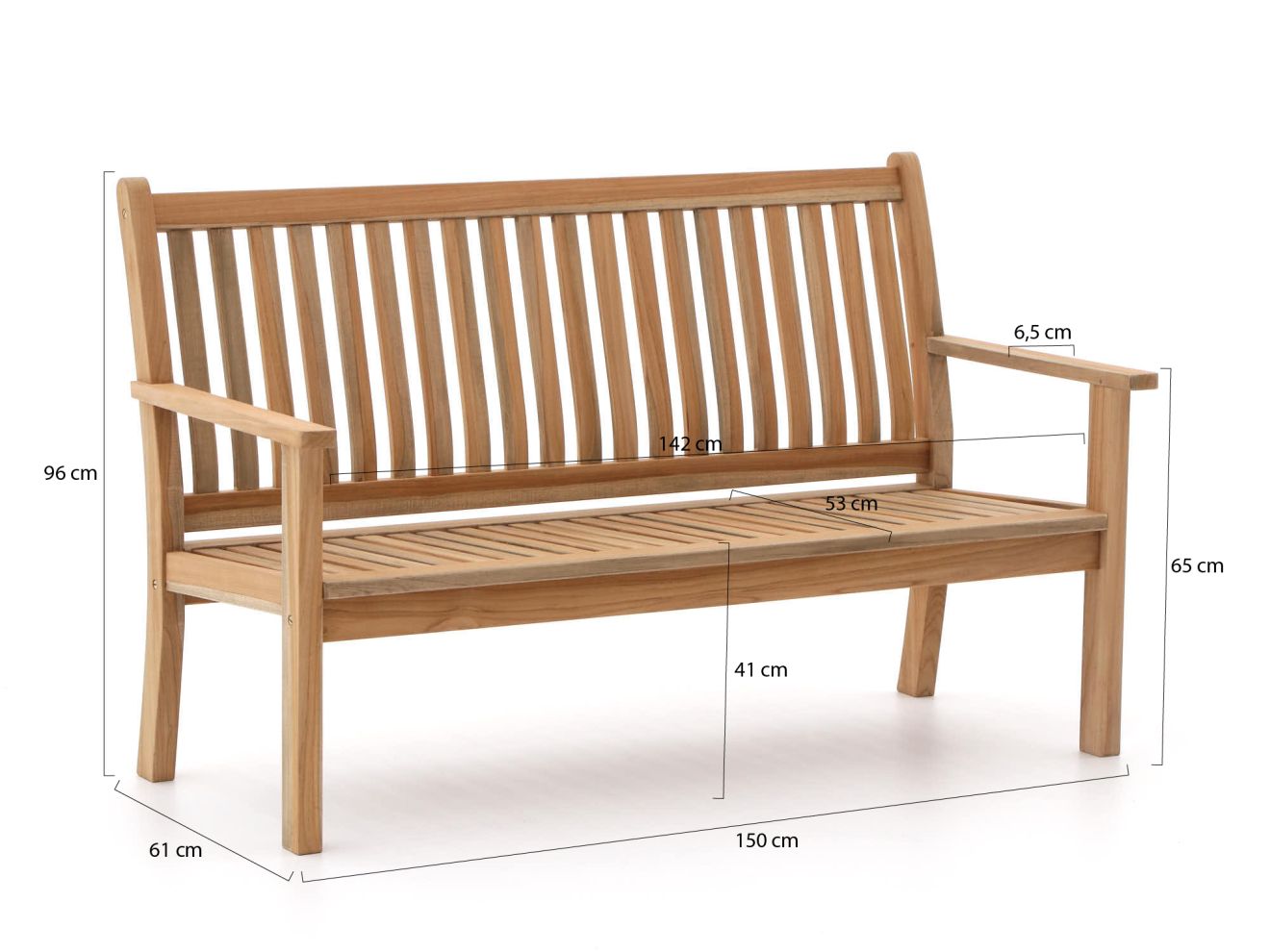 Sunyard Oxford Gartenbank 150 cm Braun 150x75cm Rabatt: 11 %
