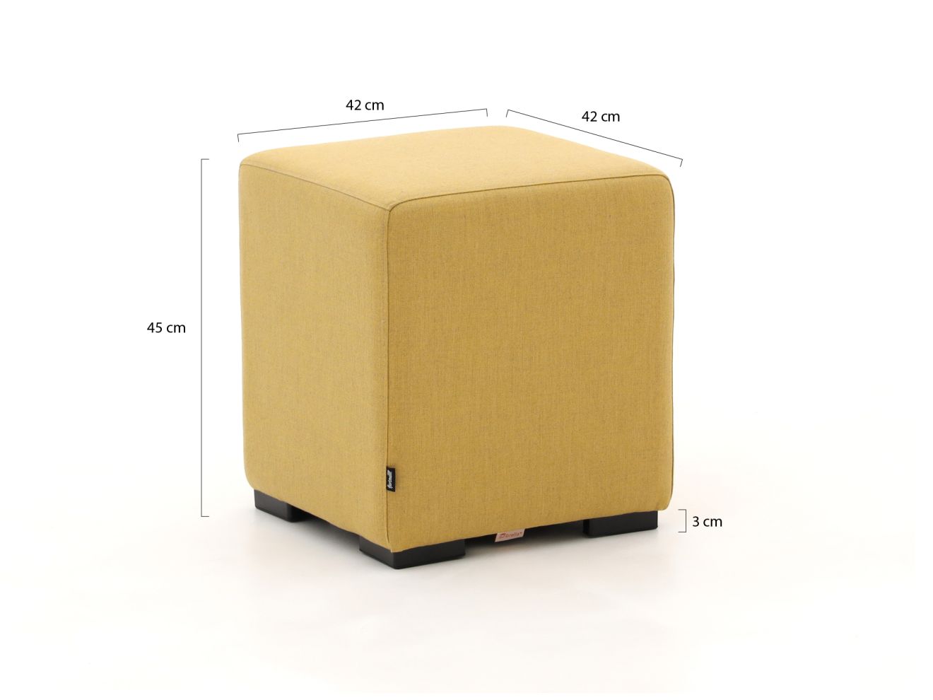 Hartman Alex Hocker 42x42x45 cm Gelb Rabatt: 60 % Hartman Alex Hocker 42x42x45 cm Gelb Rabatt: 60 %