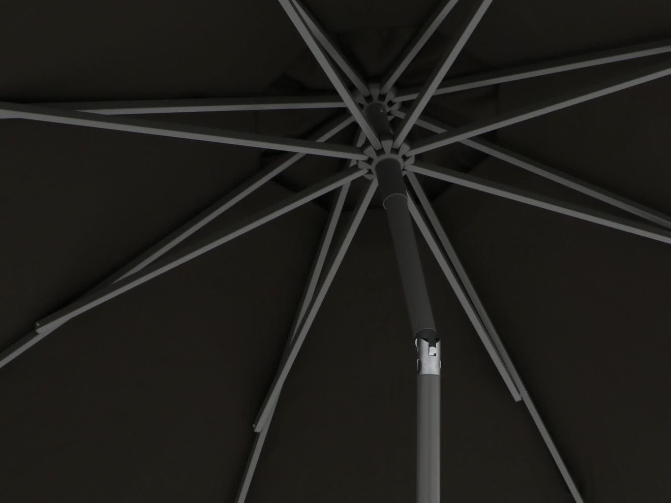 Shadowline Push-up Sonnenschirm ø 300 cm Schwarz 300cm