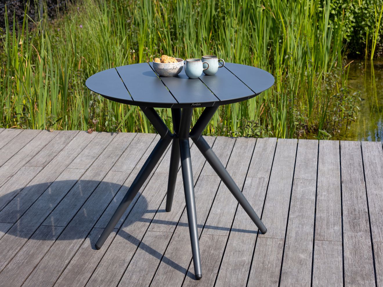 Manifesto Sora Gartentisch ø 90 (h:75 cm) Grau 90cm Rabatt: 20 %