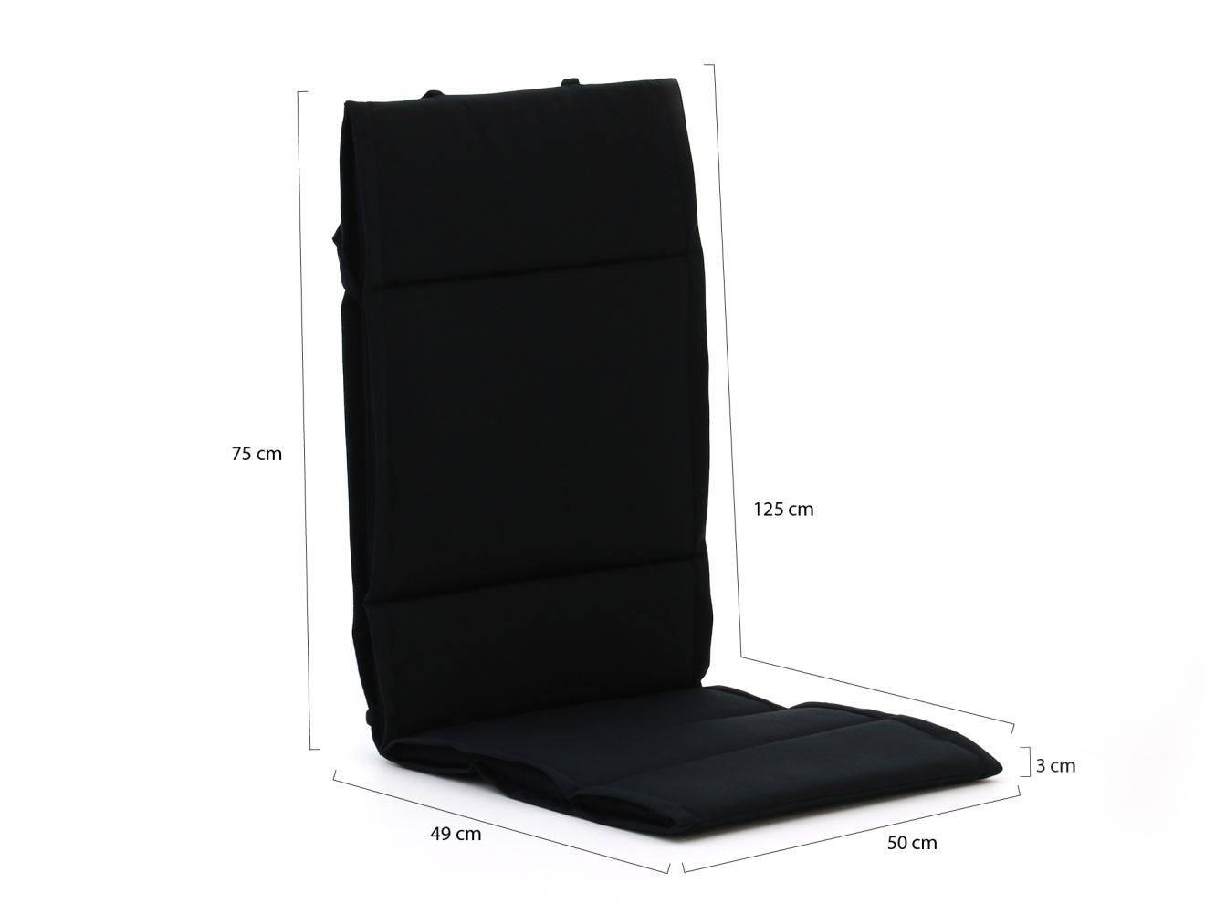 Madison Auflage Hochlehner dünn 125x50 ...