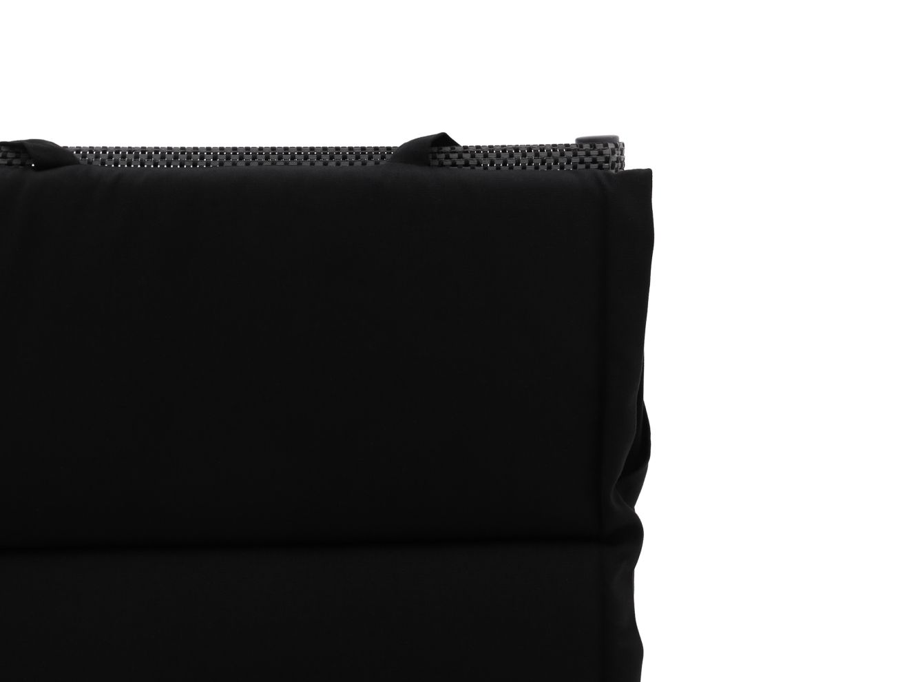 Auflage Hochlehner dünn 123x50 cm Schwarz 123x50cm