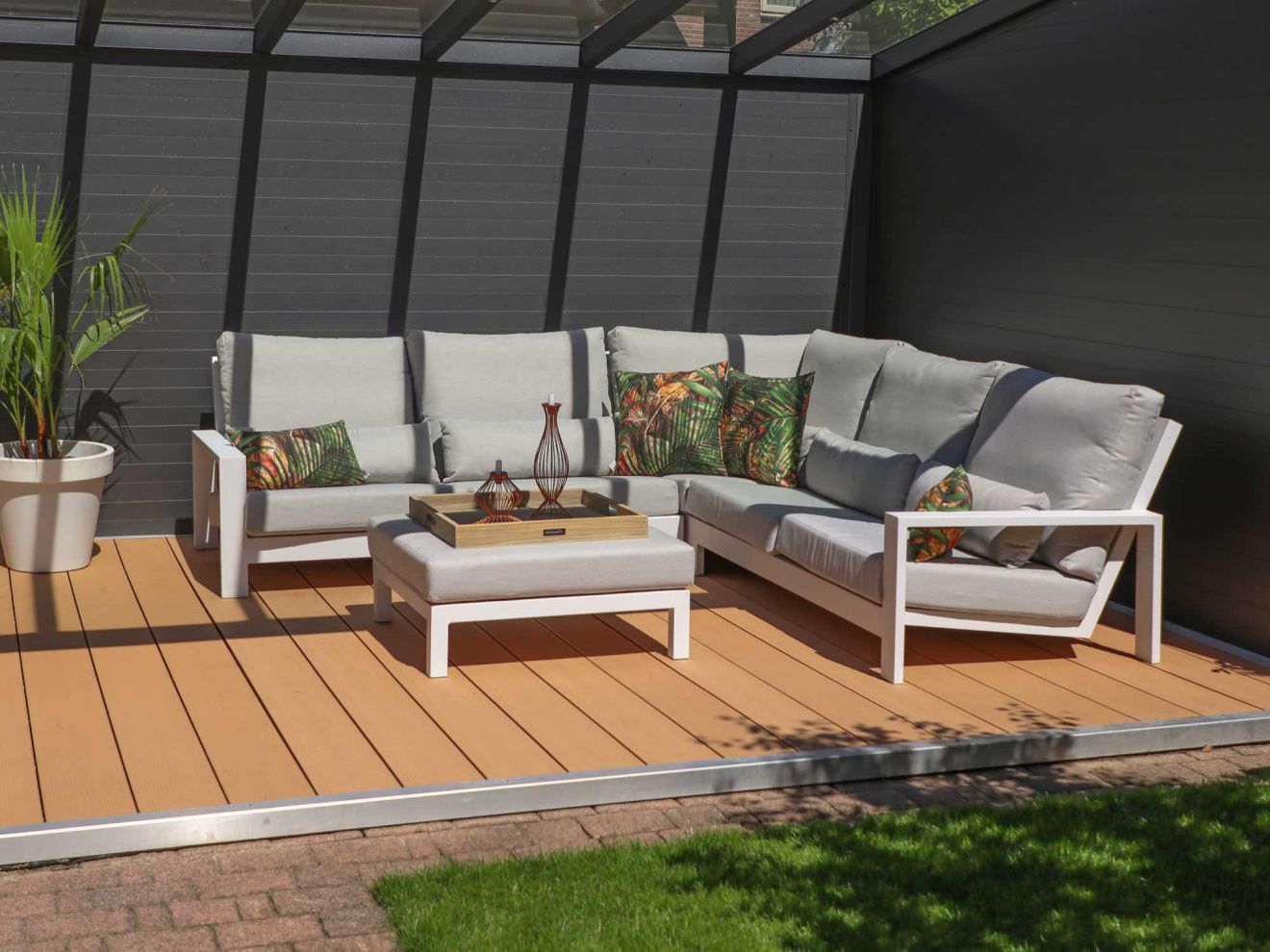 Bellagio Vezzano Ecklounge-Set 4-teilig Weiß 270x270cm Rabatt: 41 %