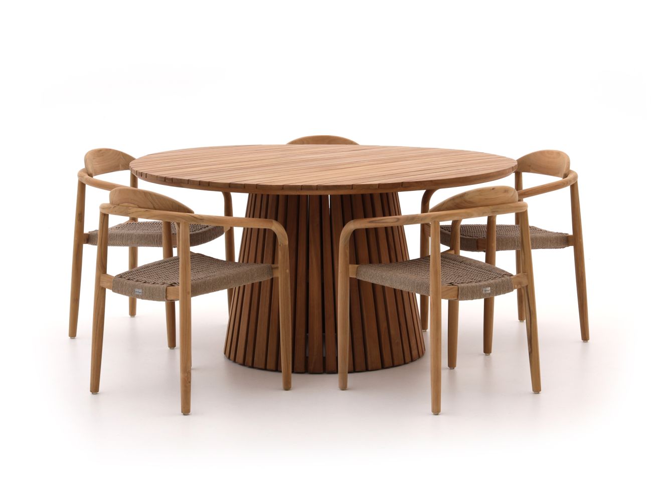 Bellagio Berbaro/Santa Severina ø150 cm Gartenmöbel-Set 6-Teilig Stapelbar günstig online kaufen