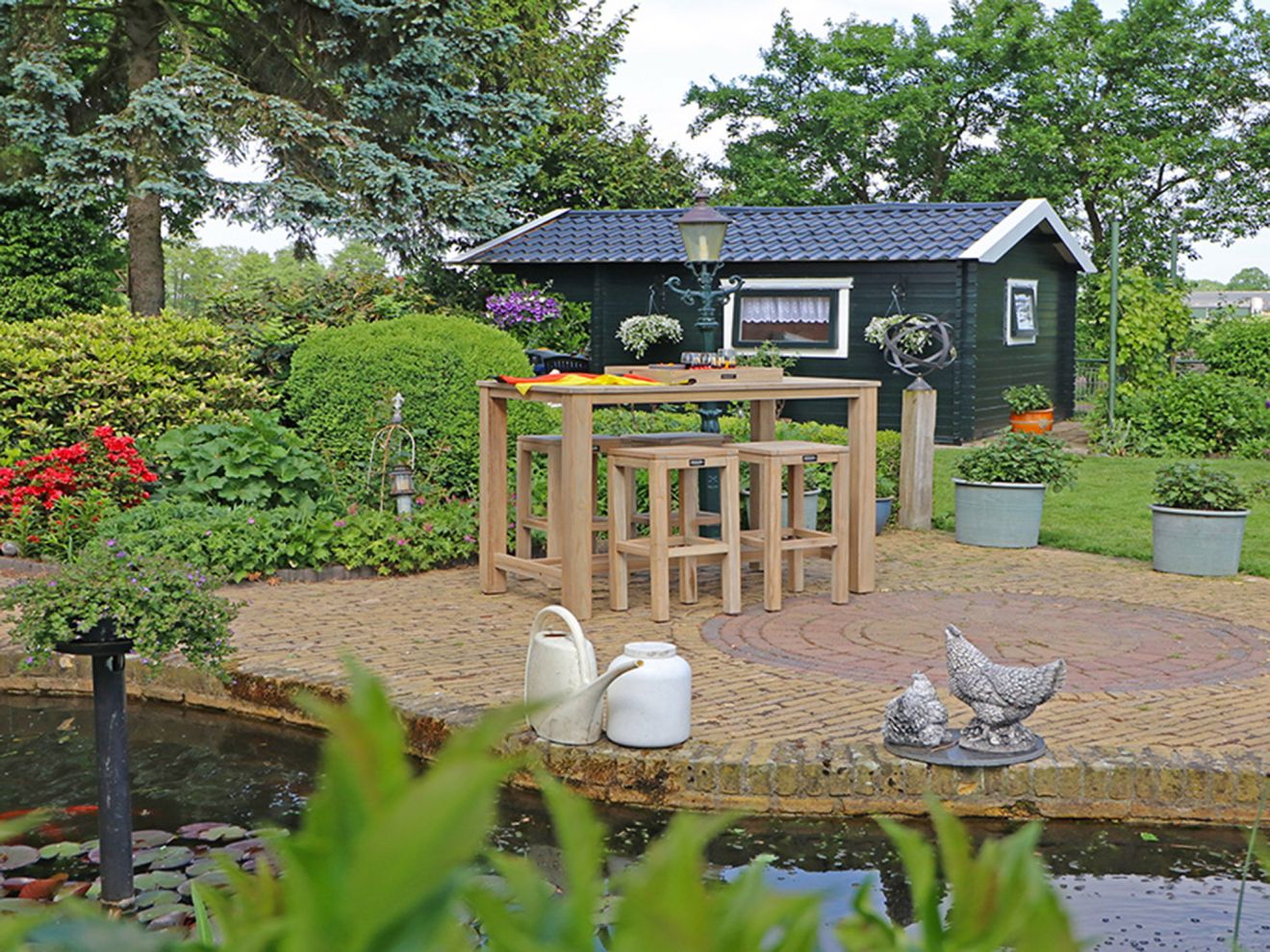 ROUGH-X 135 cm Gartenbar-Set 5-teilig Ra...