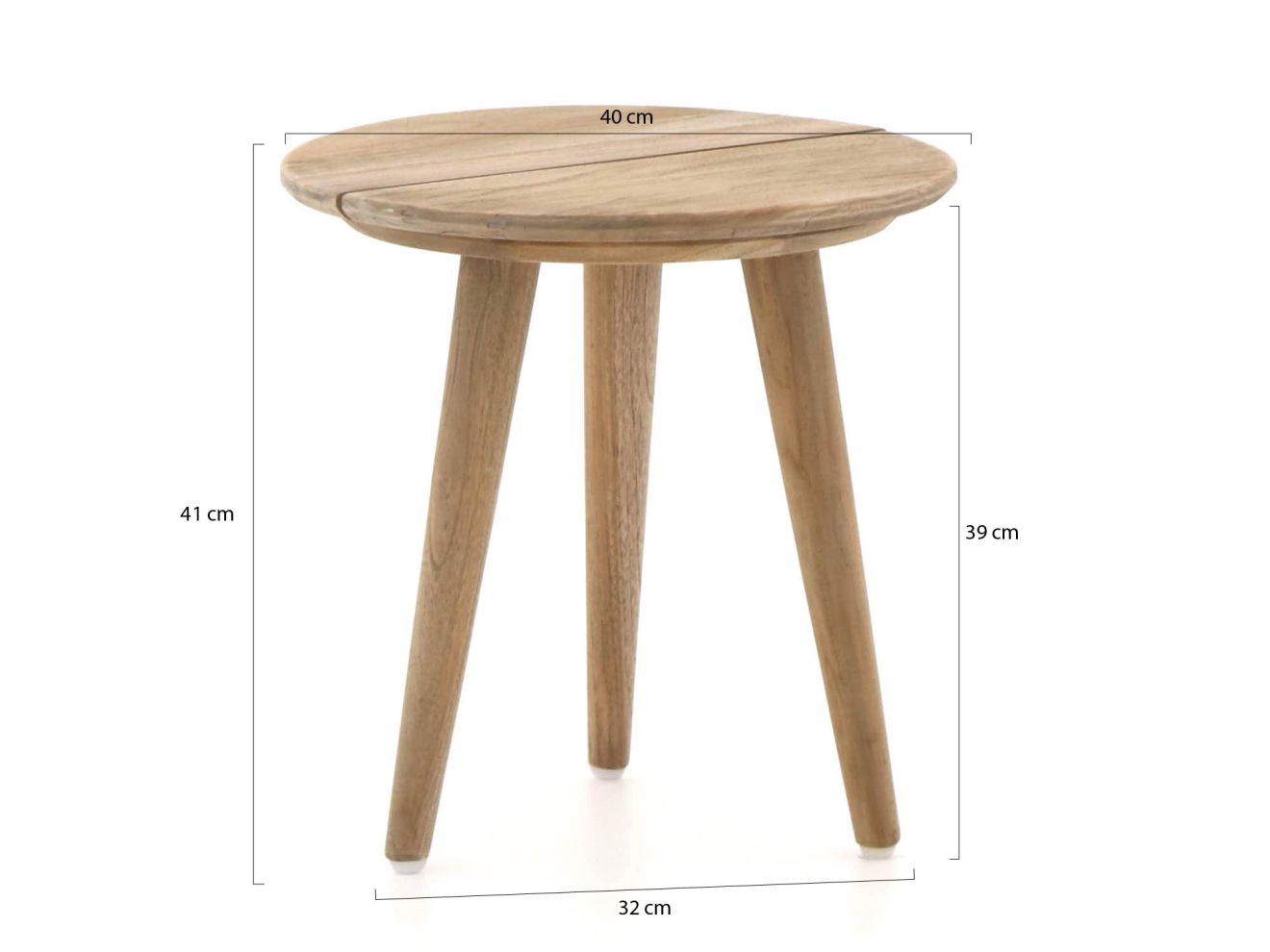 Intenso Rovello/ROUGH-K 40 cm Balkonmöbel-Set Lounge 3-teilig