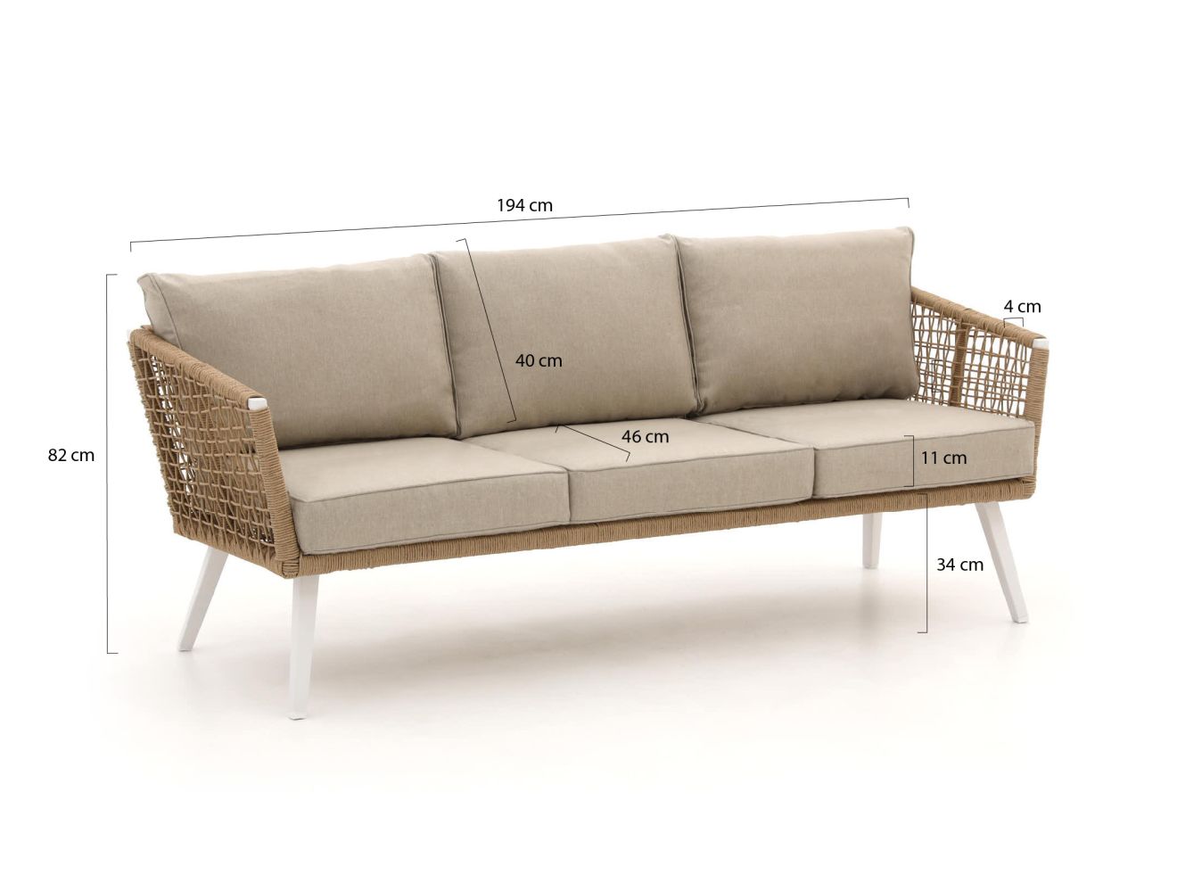 Manifesto Terenzo Gartensofa 195 cm günstig online kaufen