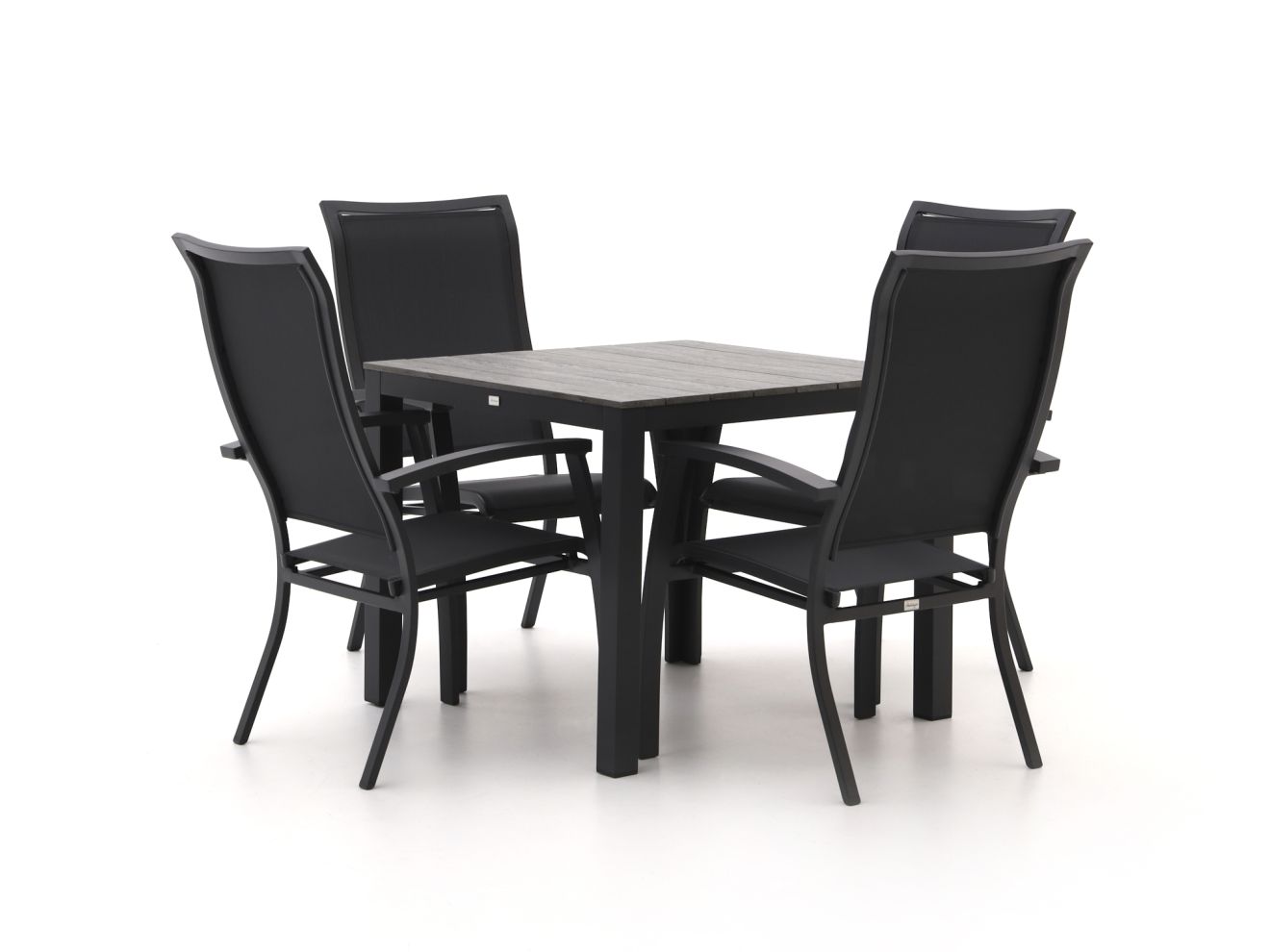 Bellagio Lugo/Fidenza 90 cm Gartenmöbel-Set 5-teilig stapelbar günstig online kaufen