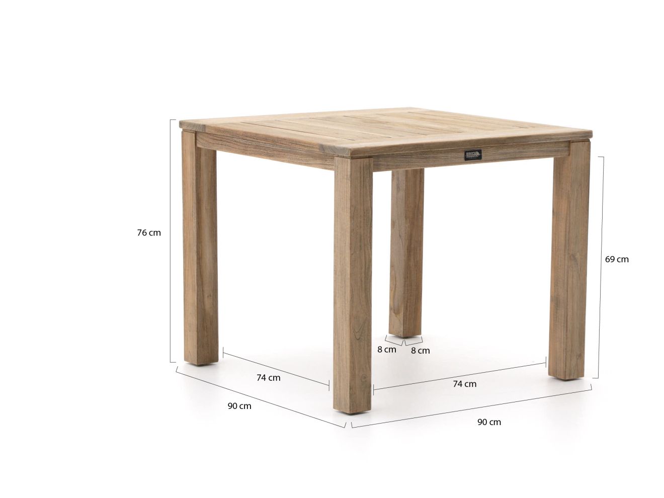 Intenso Asti/ROUGH-S 90 cm Gartenmöbel-...
