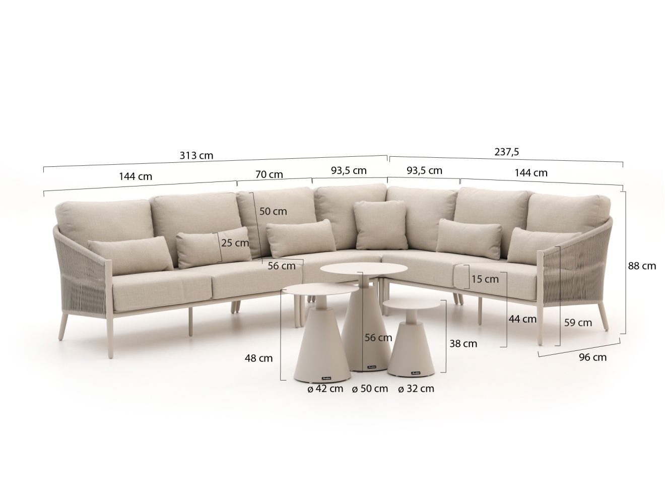 Bellagio Mineo/Tusa Ecklounge -Set 7-tei... Bellagio Mineo/Tusa Ecklounge -Set 7-tei...