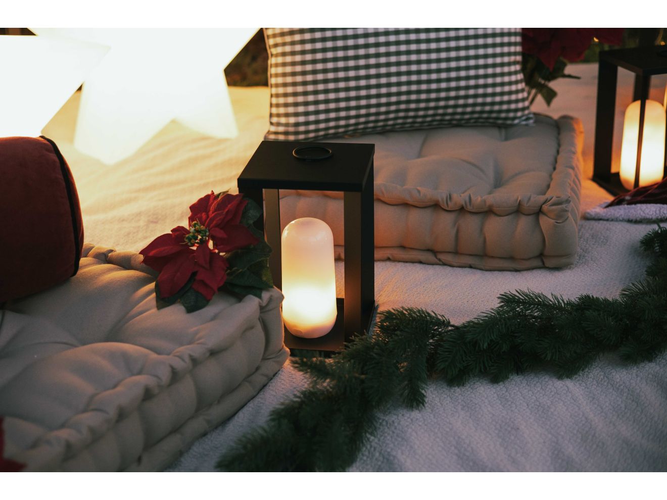 New Garden Siroco LED-Laterne aufladbar dimmbar ø 18 cm (h: 30 cm) Schwarz 18cm