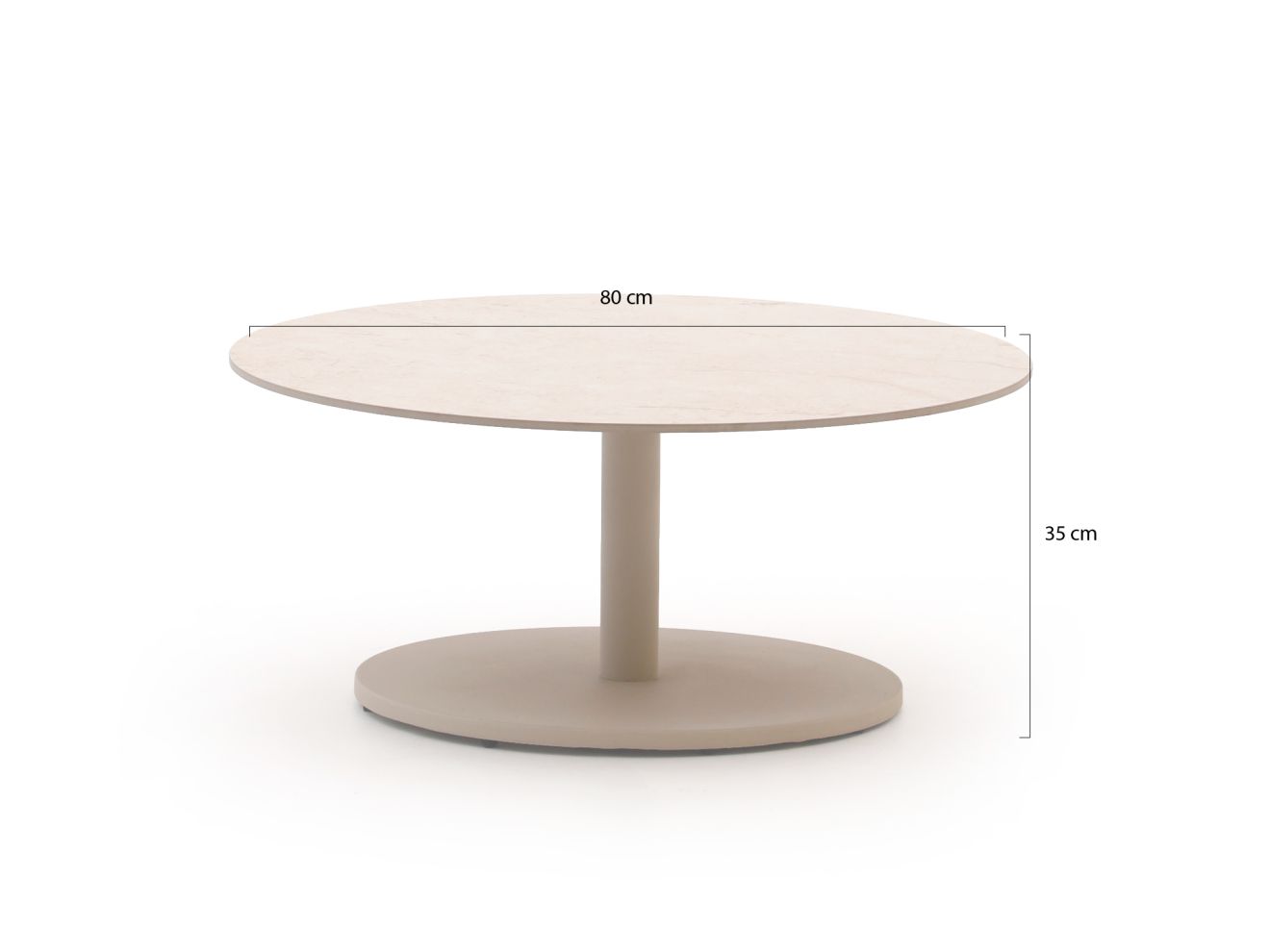 Manifesto Monticano Loungetisch-Set 2-teilig Taupe