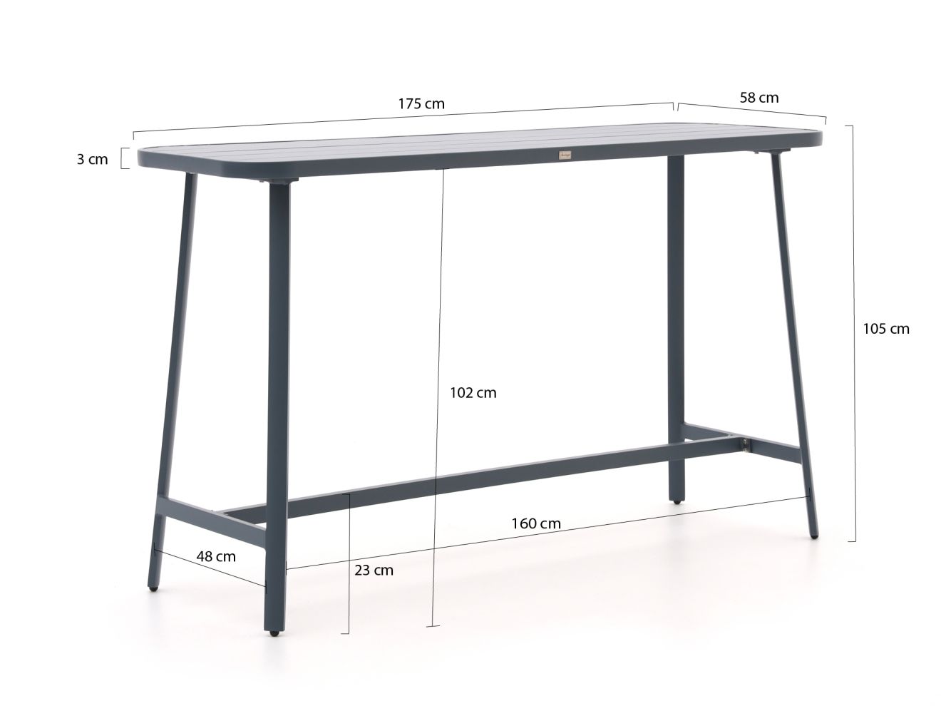 Bellagio Cino Bartisch Outdoor 175x58x105 cm günstig online kaufen